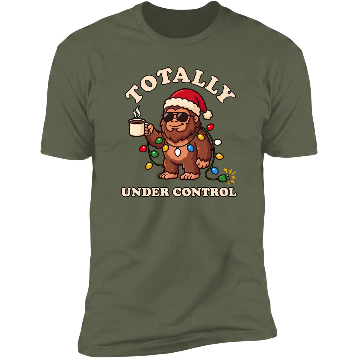 Totally Under Control tee in Military Green